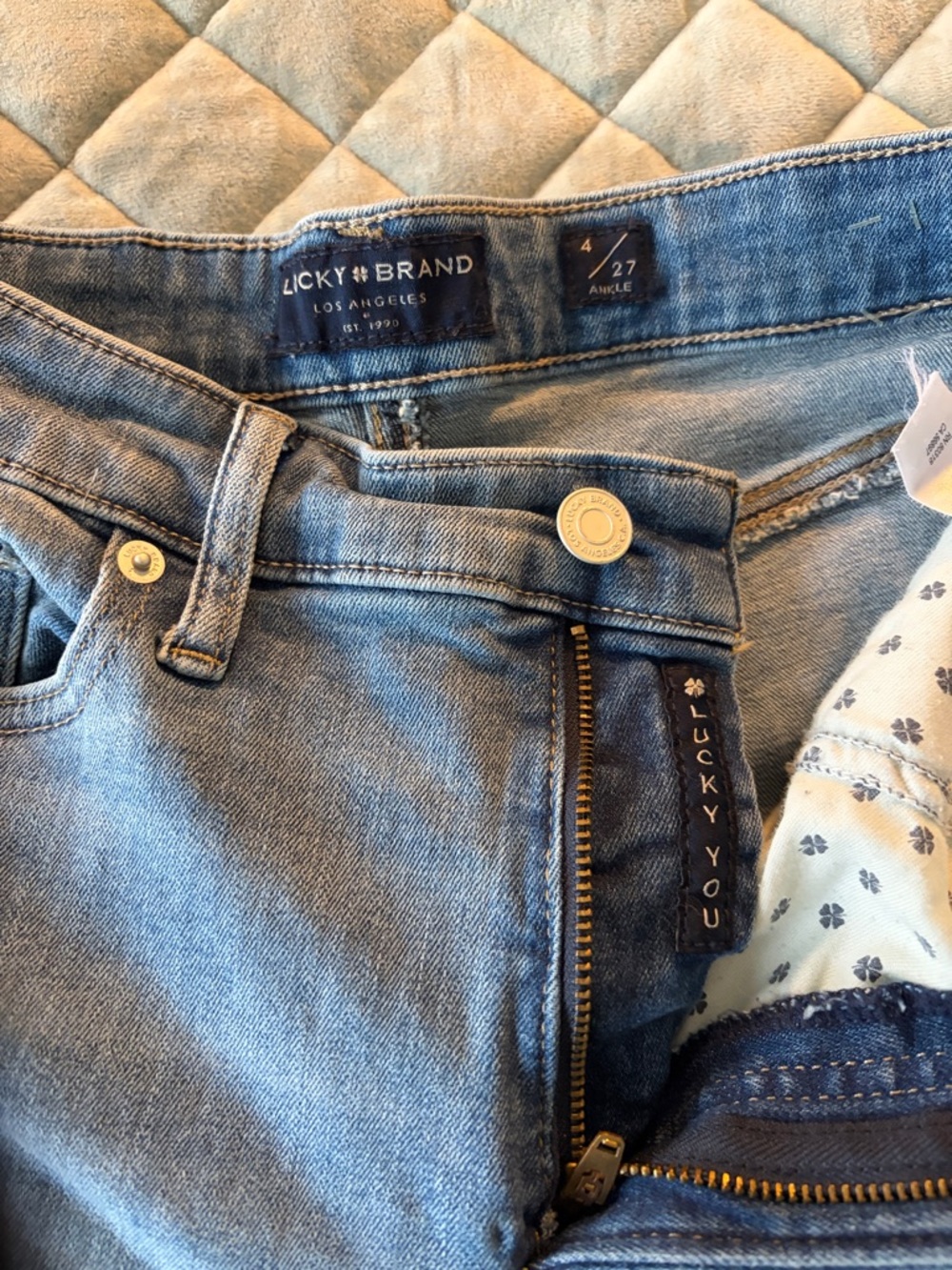 Lucky Brand Light Blue Denim Ankle Jeans